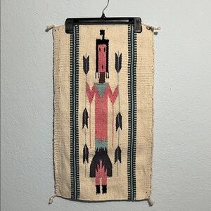 Vintage Navajo Yei-style figure southwest wall-hanging decor